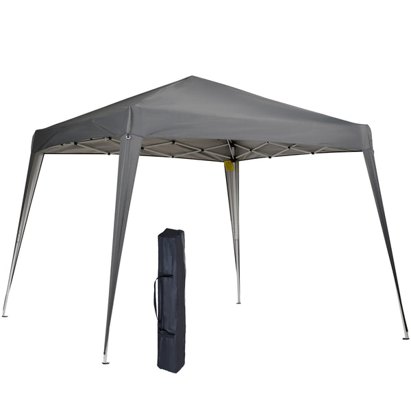 Gazebo Pieghevole 240x240 cm con Protezione UV e borsa in Tessuto Oxford Grigio prezzo