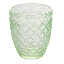 Set 6 Bicchieri Acqua Castle Greenery in Vetro VdE Tivoli 1996 Verde