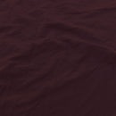 Set Lenzuola Sopra Sotto e 2 Federe Linea Water Washed Bordeaux
