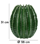Vaso Cactus Ball Ø28x31 cm in Ceramica Verde      
