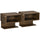 Set 2 Comodini Sospesi 40x29,5x33,5 cm in MDF Marroni