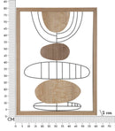 Pannello da Muro Astroy 60x2x80 cm in MDF Multicolor      