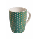 Set 6 Tazzine da Caffè Ø6x7 cm in Bone China VdE Tivoli 1996 Geometric