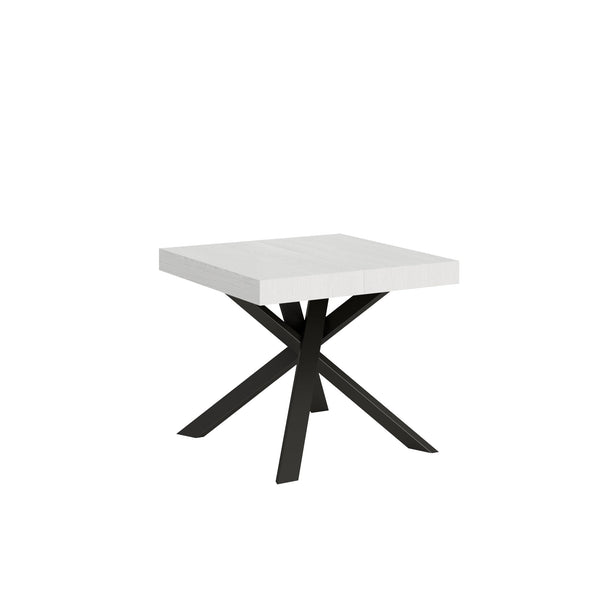 acquista Tavolo Allungabile 90-194x90x77 cm Clerk Bianco Frassino
