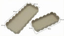 Svuotatasche Saturno Rett, Tortora Coppia 40x16,5x4,5 cm in Metallo Grigio tortora      