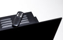 Camino Elettrico da Parete 45x84x14 cm Effetto Fiamma 1500W Marcus Nero