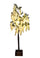 Glicine Artificiale ad Uso interno con Led Altezza 170 cm Bianco