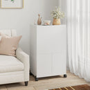 Mobile da Stiro Pieghevole 154x55x87 cm con Ripostiglio Salvaspazio in MDF Bianco      