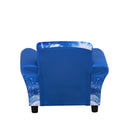 Poltroncina Mini per Bambini con Fantasia Oceano   Giallo e Blu