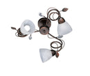 Plafoniera da Interno  E14 in Metallo Ruggine Anticato