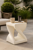 Tavolinetto Z 34x34x45 cm in Mgo Crema      