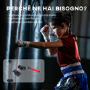 Punching Ball Sacco Boxe da Terra Altezza Regolabile 126-144 cm con Guantoni Nero