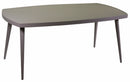 Set da Giardino Tavolo e 6 Sedie in Alluminio e Corda Renton Grigio