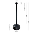 Camino a Bioetanolo a Soffitto Skyfall Serbatoio 850 ml in Acciaio Verniciato Nero