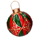 Sfera resina verde e rosso cm Ø39,8xh43,2
