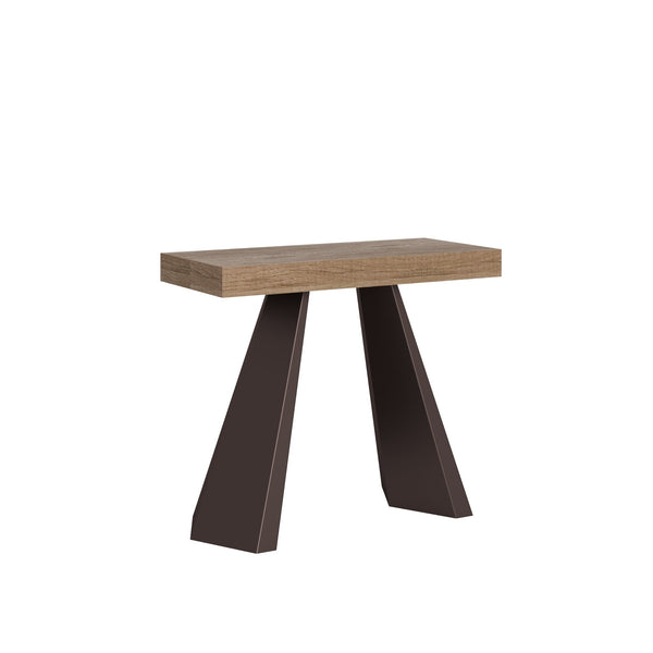 sconto Consolle Allungabile 90-196x40x77 cm in Nobilitato Marrone