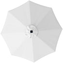 Telo di Ricambio per Ombrellone Rettangolare da 3 m a 8 Stecche Poliestere Anti UV 50+ Crema   