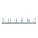 Rastrelliera Portabici 6 Posti in Acciaio 160x33x27 cm Argento 