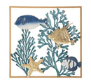 Pannello Fish 50,2x3,8x50,2 cm in Ferro Multicolor      