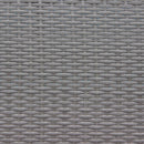 Set Salotto da Giardino Divano 2 Poltrone e Tavolino con Cuscini in Wicker Grigio