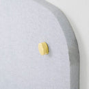 Pannello Fonoassorbente da Parete con Fori 100x100 cm Kit di 4 distanziali Coprivite Gold Finitura Grigio    