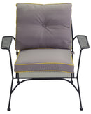 Set Salotto da Giardino in Metallo Taranto Antracite