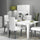Tavolo allungabile 140/180x80 cm Tolmen bianco larice