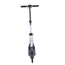 Monopattino per Ragazzi Pieghevole Regolabile 95-105 cm Bianco e Nero 