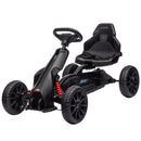 Go-Kart a Pedali per Bambini 100x58x58,5 cm con Sedile Regolabile in 4 Posizioni e Ruote in EVA Nero      