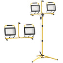 Faretti LED da Esterno IP65 75x62x170 cm da 6500K con Treppiede Staccabile Giallo e Nero   