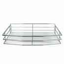 Set 4 Cestelli in Acciaio Inox per Mobile ad Angolo Cieco 90-100 cm Mano Destra