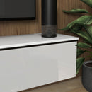 Mobile Sospeso con Armadietti con Ante a Ribalta 160x35x30 cm in Legno Bianco Lucido   