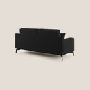 Divano 2 Posti 146x95x91 cm in Tessuto Nero