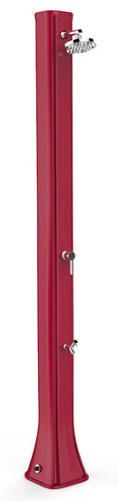 Doccia Solare da Giardino 40L Miscelatore e Lavapiedi Arkema Big Happy Five Cherry