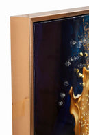 Stampa su Tela Laccata con Cornice Andromeda 60x4x90 cm in Pino e Tela e Plastica      