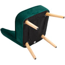 Sedia Imbottita 57x68x76 cm in Tessuto  Verde