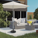 Base per Ombrellone da Giardino Ø45x33 cm Palo 24-48 mm  in Plastica Nero