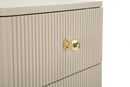 Cassettiera Shy 37,5x34x89 cm in Pino e MDF e Ferro      