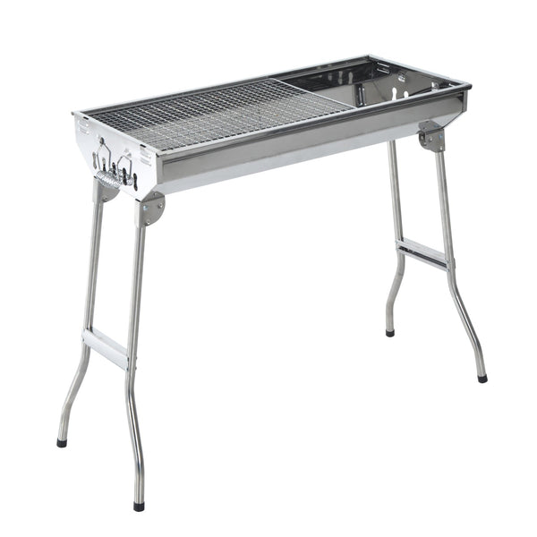 Barbecue a Carbone Carbonella Portatile e Pieghevole in Acciaio Inox sconto