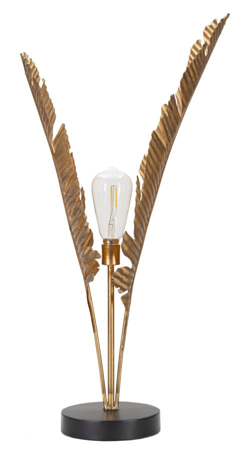 Lampada da Terra Palm 26x64x26 cm in Ferro Oro sconto