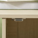 Lettiera per Gatti a Mobile 80x48x55 cm in Legno e Acciaio Quercia