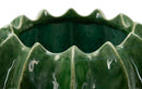 Cachepot Cactus Ø22x13,5 cm in Ceramica Verde      