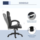 Sedia da Gaming 51x61x108-118 cm in Similpelle Nero