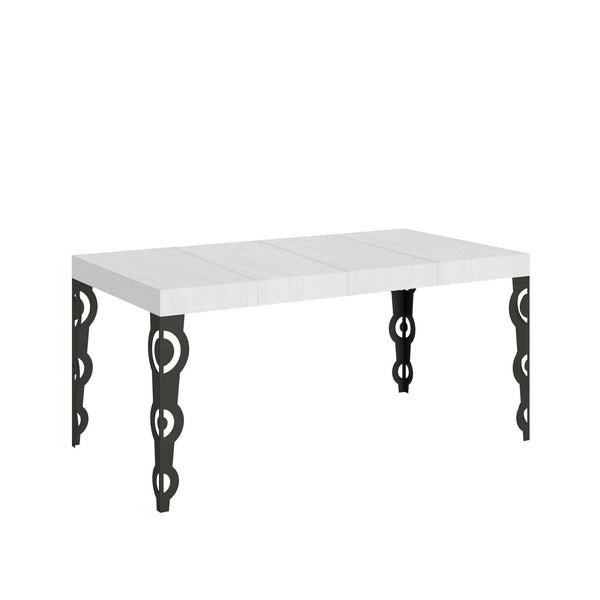 Tavolo Allungabile 120/224x90x77 cm Karamay Premium Bianco Frassino prezzo