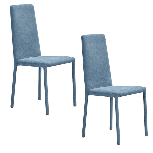 sconto Set 2 sedie Imbottite 45x52x91 cm In Tessuto Savoy Betty Plus Carta da Zucchero