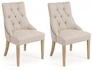 Set 2 Sedie 51x61x90h cm Cally Naturale 
