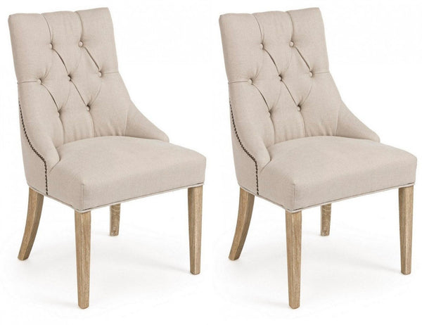 Set 2 Sedie 51x61x90h cm Cally Naturale acquista