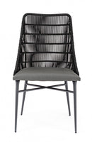Set 2 Sedie 54x57x90h cm Tablita Antracite 