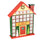 Calendario dell'Avvento in Legno con numeri bianchi cm 29x9xh39,5
