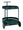 Carrello Saturno Ottanio 40x49,5x61 cm in Metallo Verde acqua